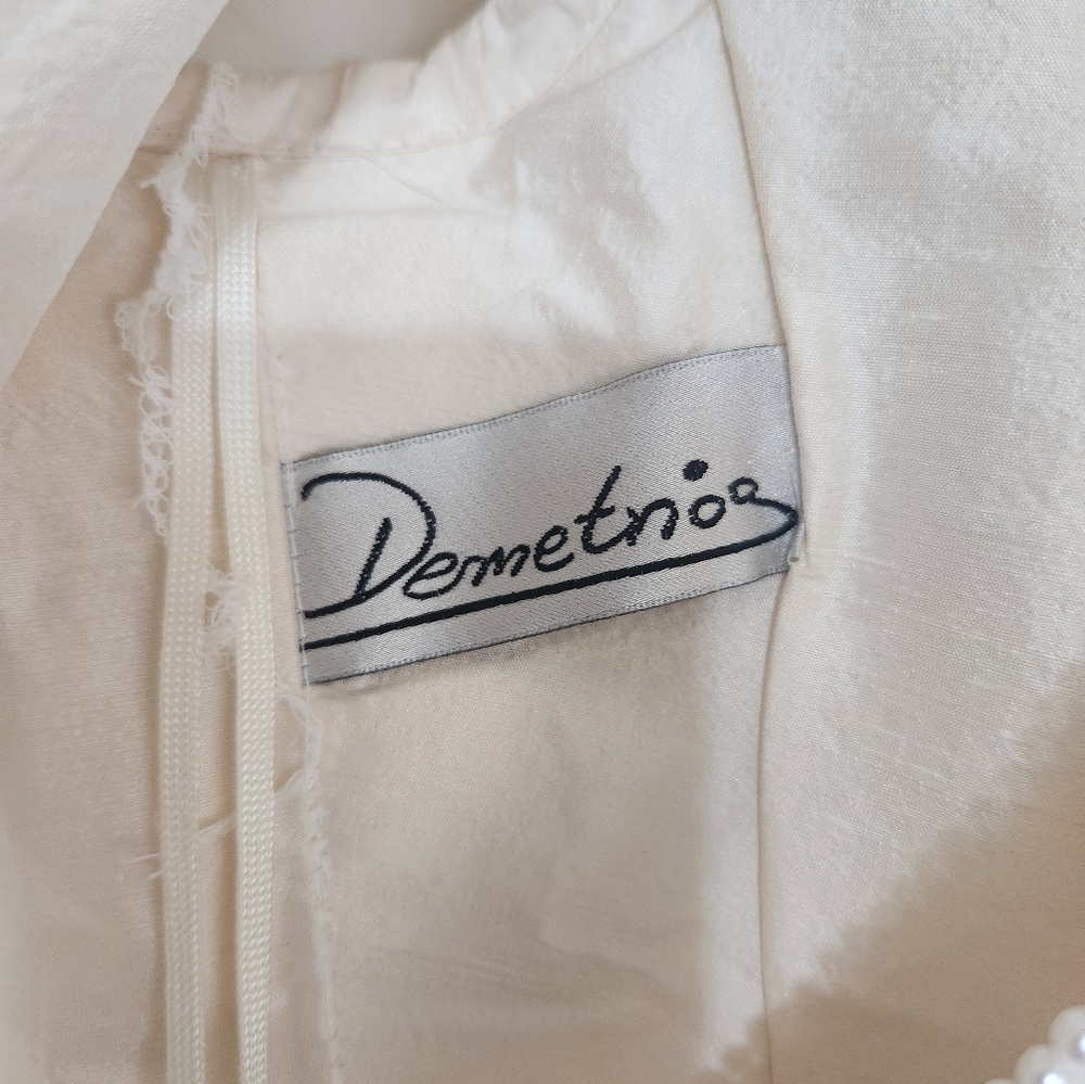 Demetrios Ilissa Vintage Wedding Dress/Gown(Carolyn Bessette-Kennedy Inspired) - Picture 9 of 10